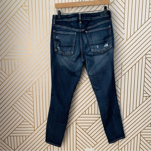 American Eagle Jegging super stretch Ripped Distressed Denim skinny Jeans 14 - Picture 9 of 11